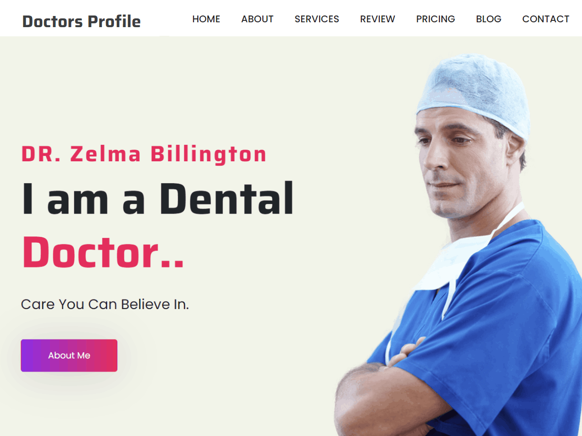 Doctors Profile WordPress 主题