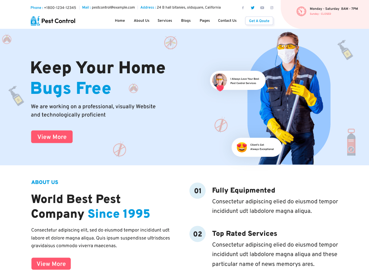 Pest Control Lite WordPress 主题