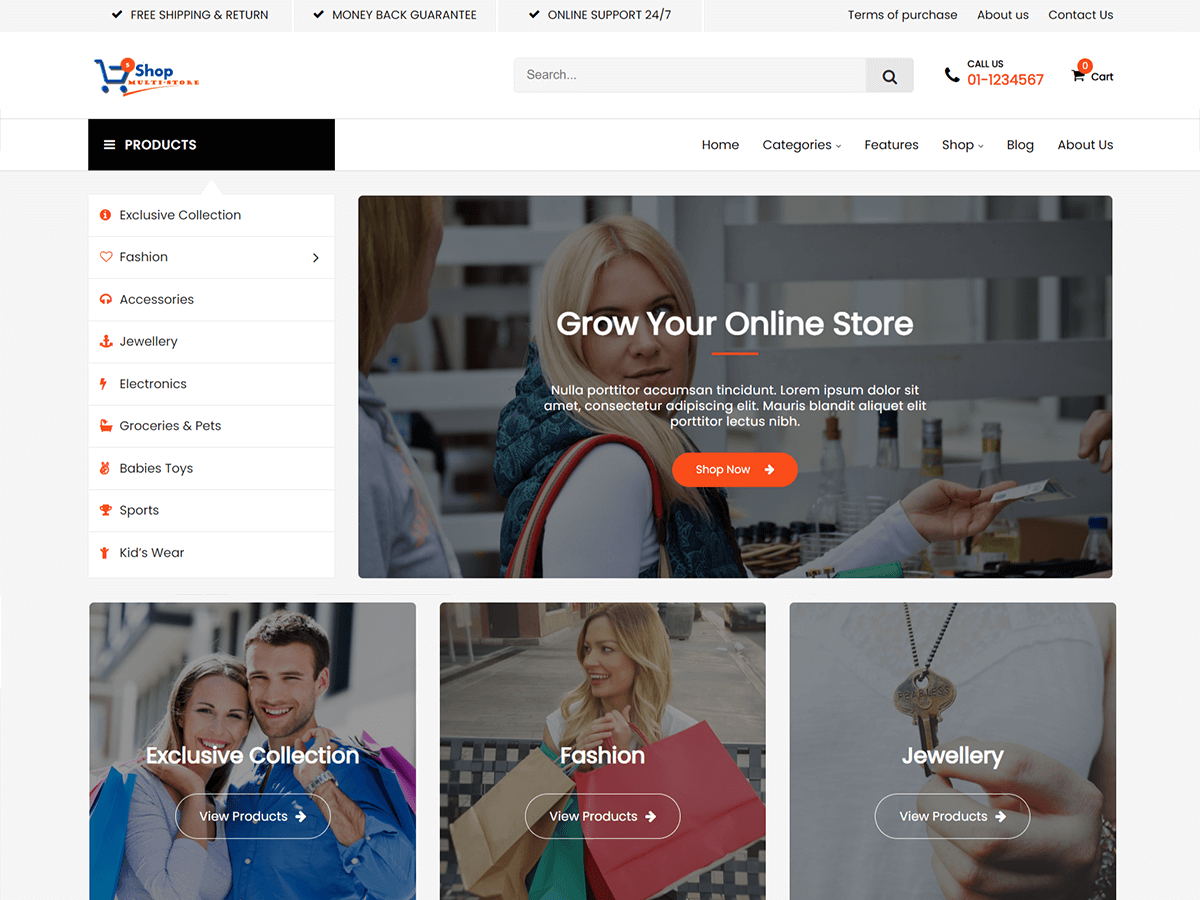 Multi Store WordPress 主题