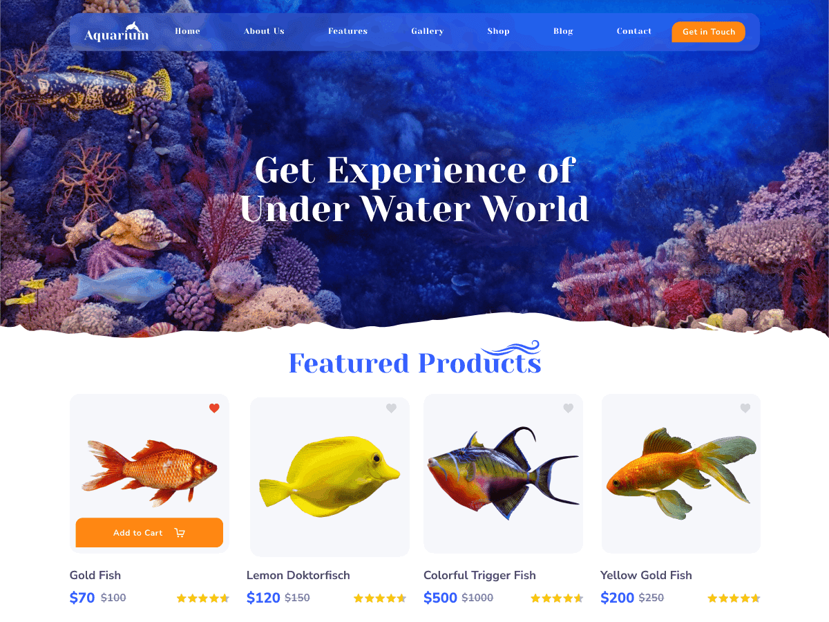 Fish Aquarium WordPress 主题