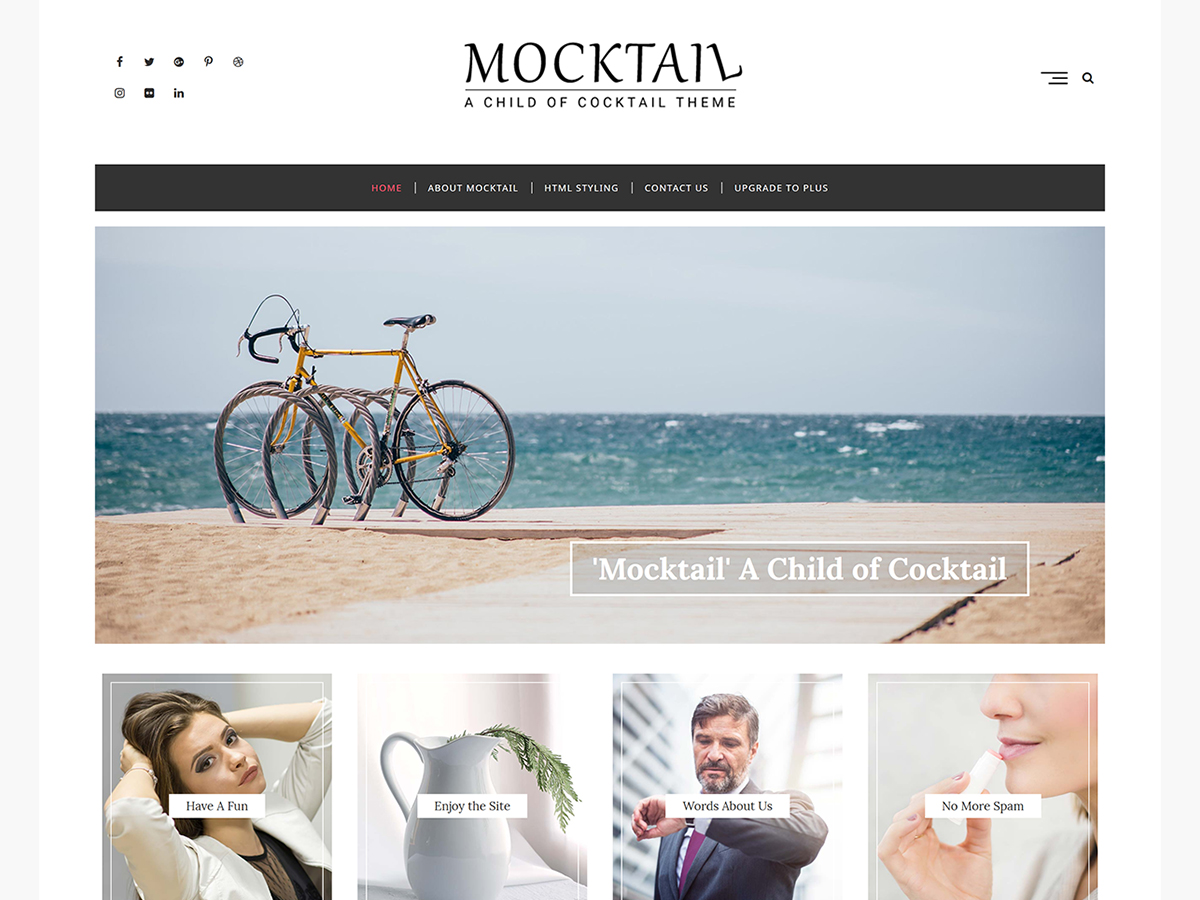 Mocktail WordPress 主题
