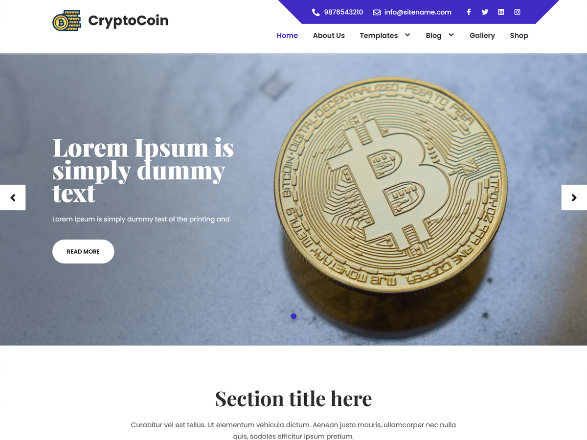 CryptoCoin Lite WordPress 主题