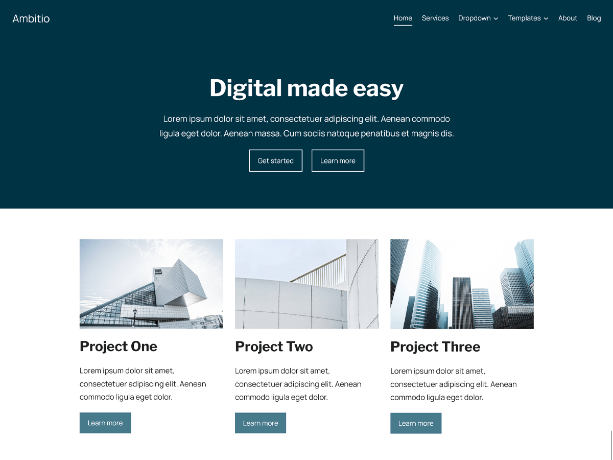 Ambitio WordPress 主题
