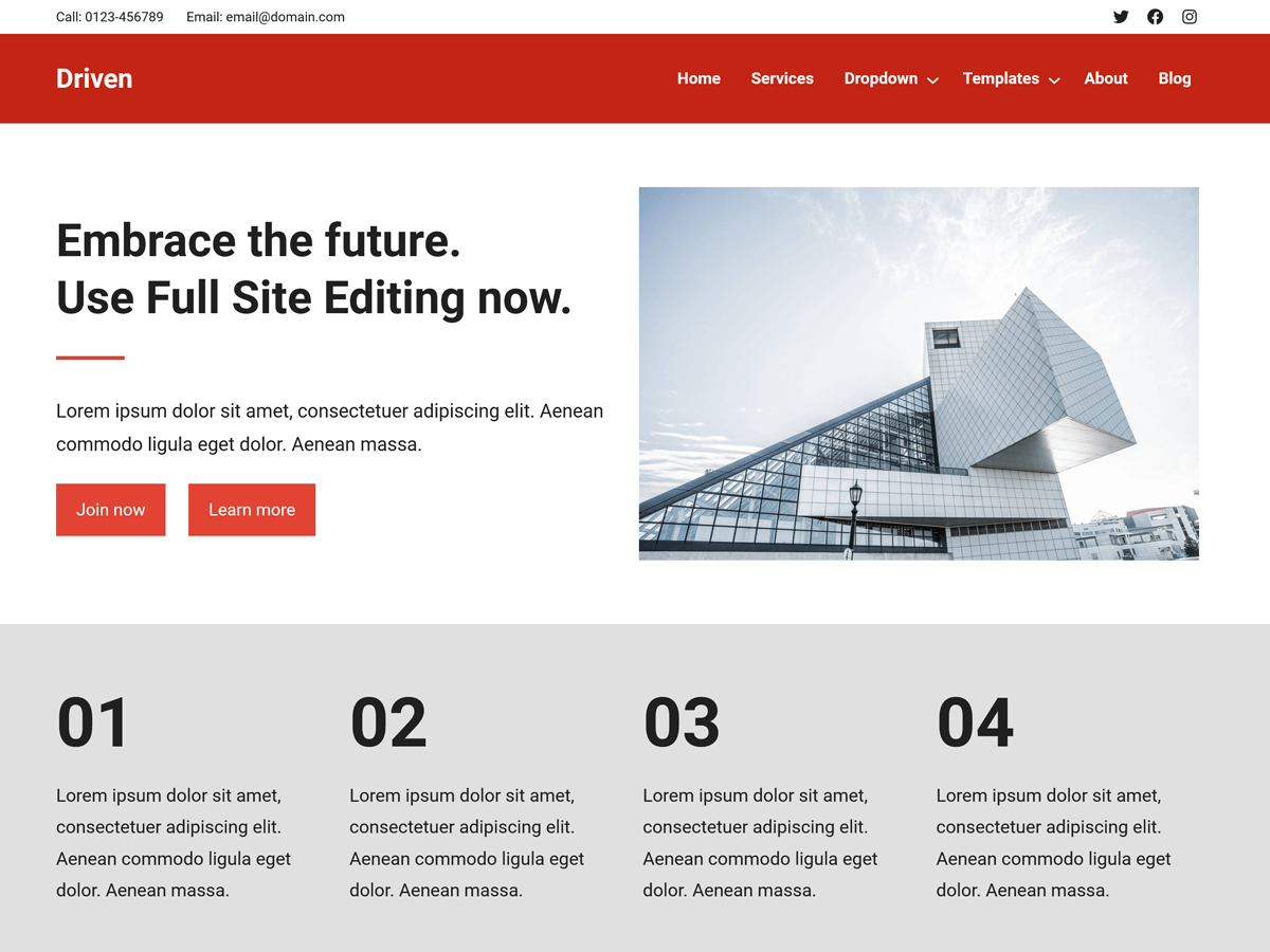 Driven WordPress 主题