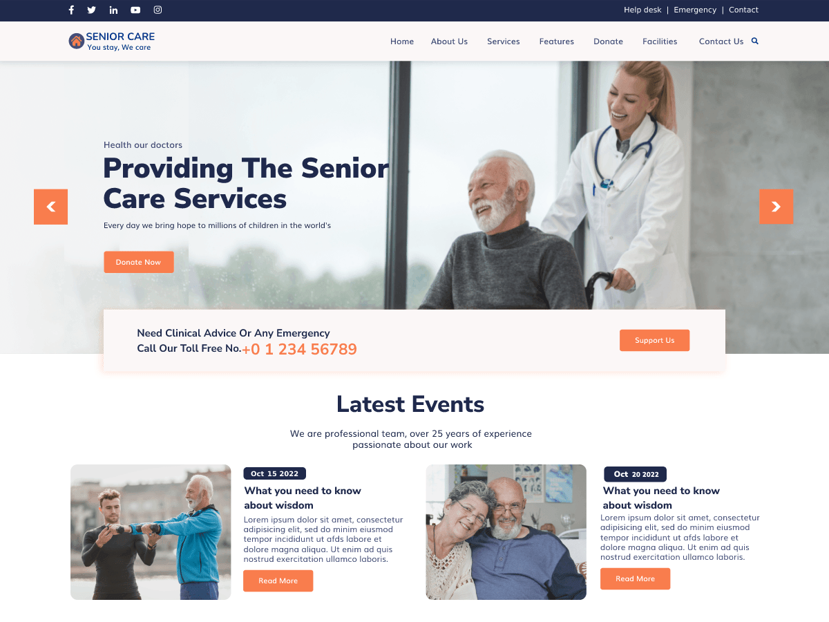 Senior Care Lite WordPress 主题
