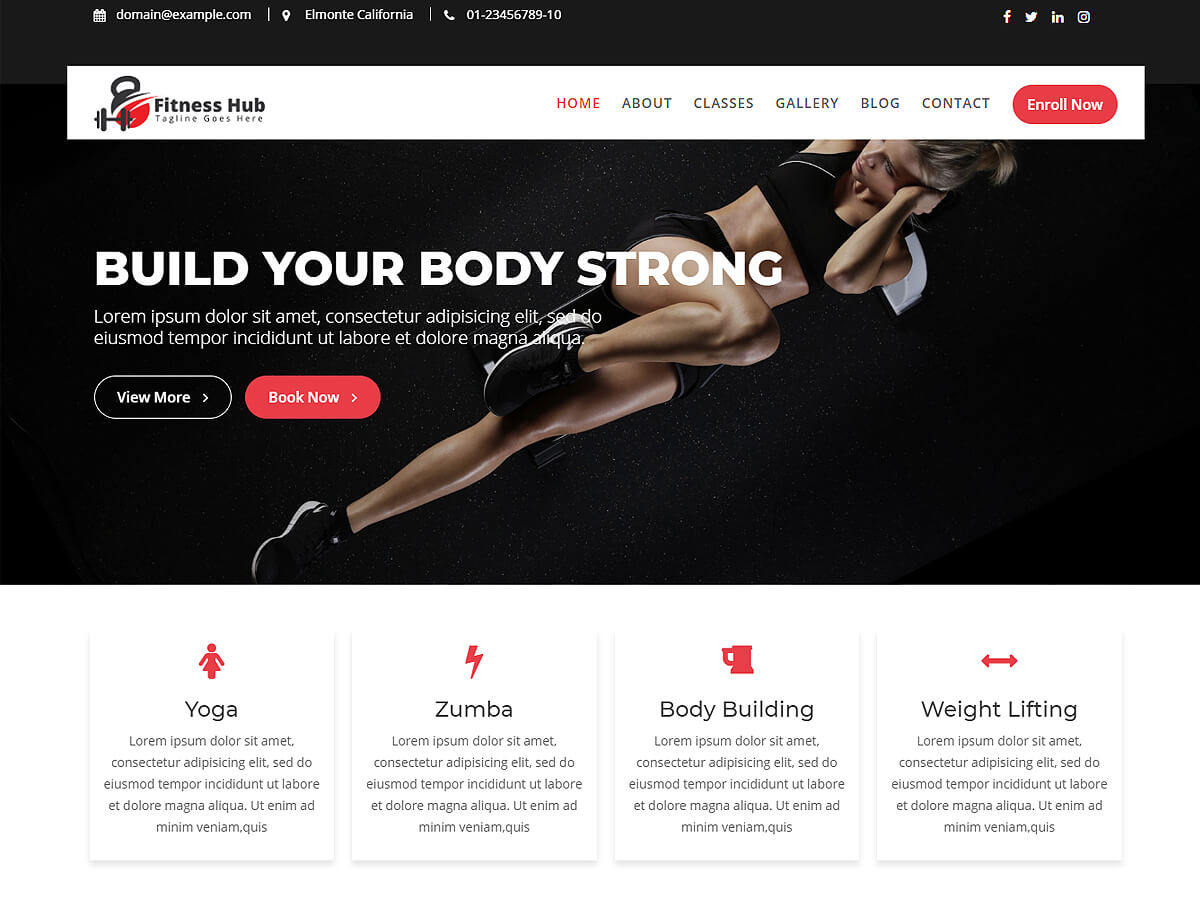 Fitness Hub WordPress 主题