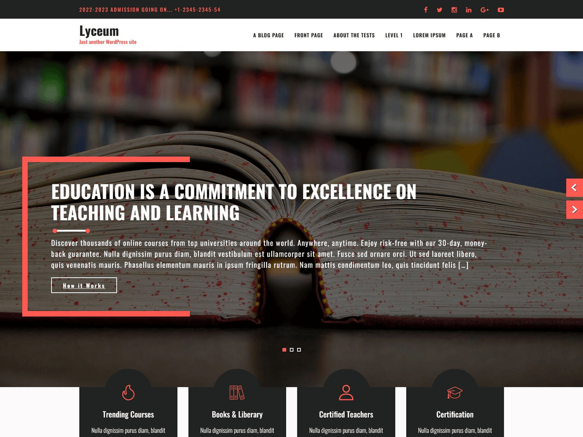 Lyceum Lite WordPress 主题