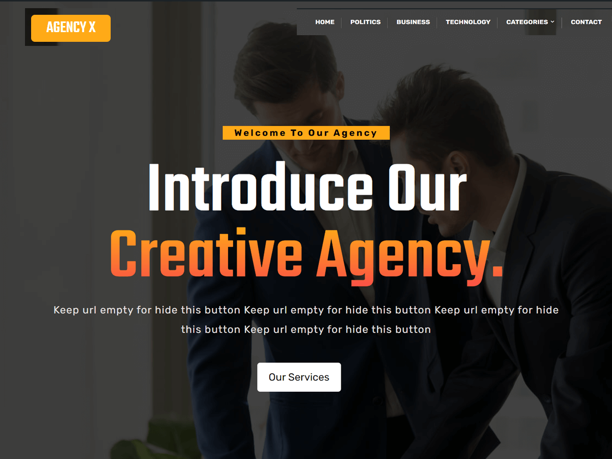 AgencyX WordPress 主题