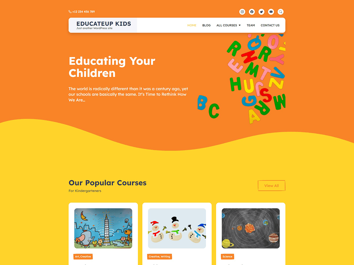 EducateUp Kids WordPress 主题