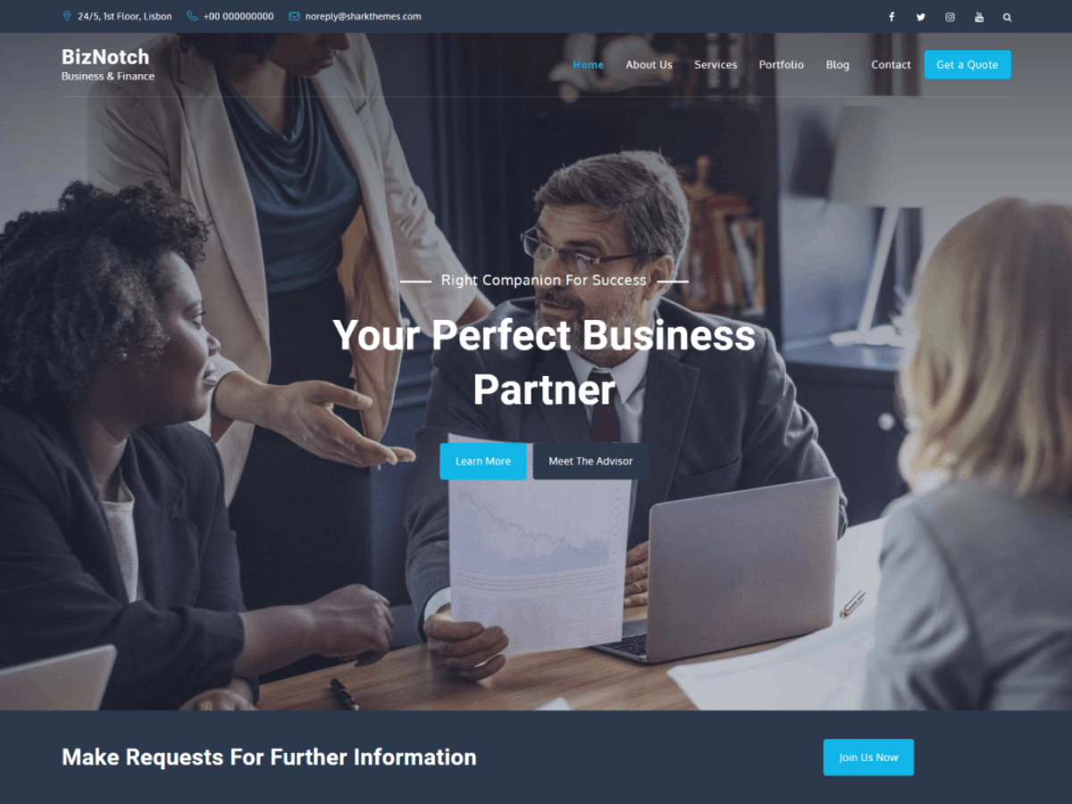 BizNotch WordPress 主题