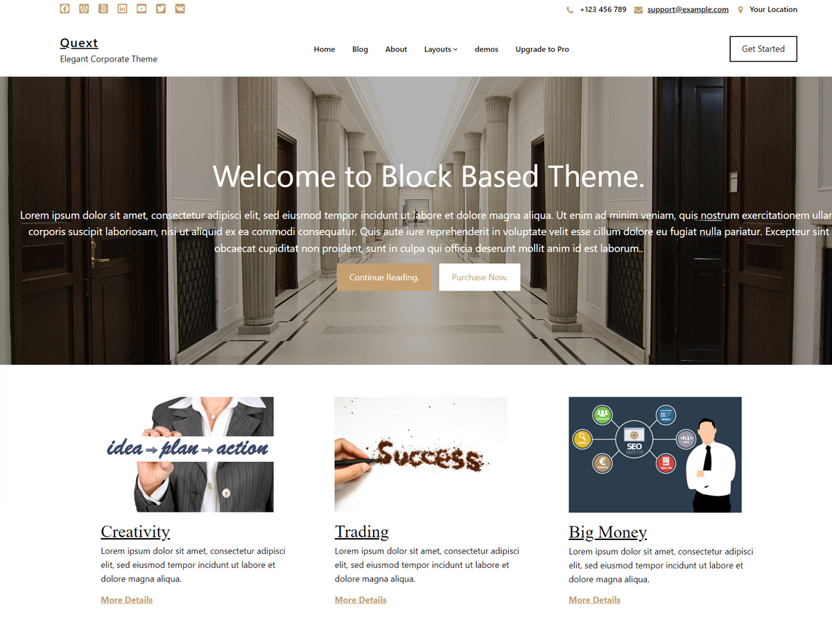 Quext WordPress 主题