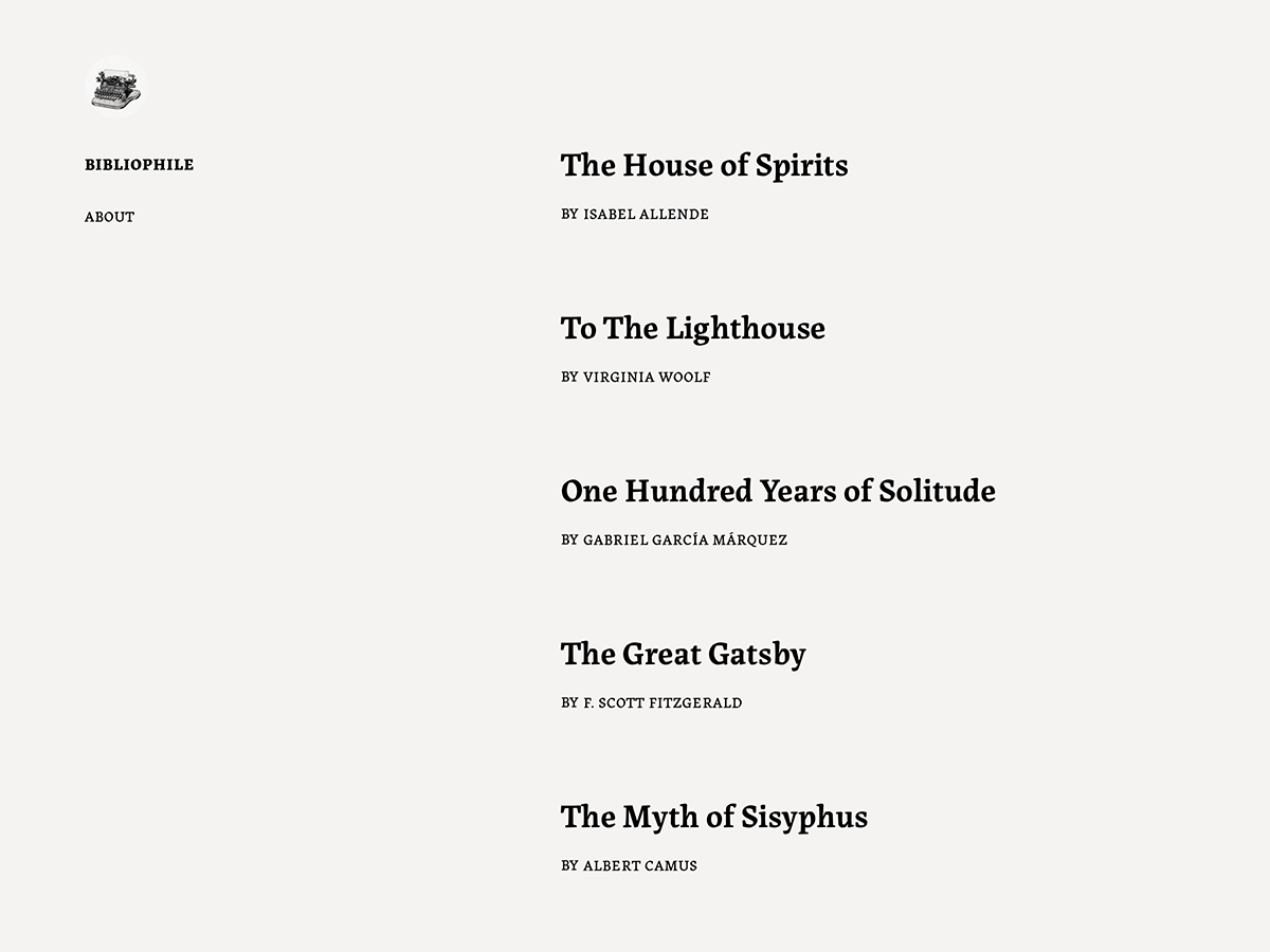 Bibliophile WordPress 主题