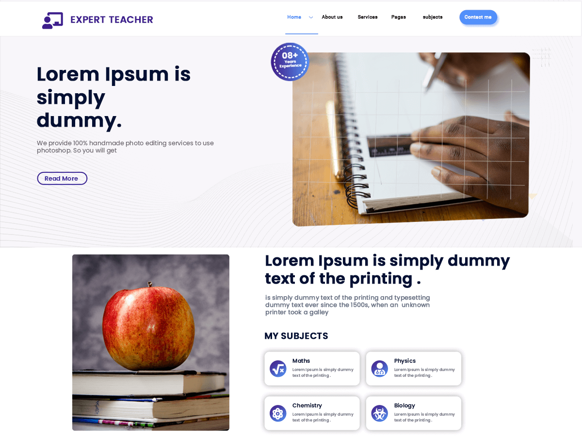 Expert Teacher WordPress 主题