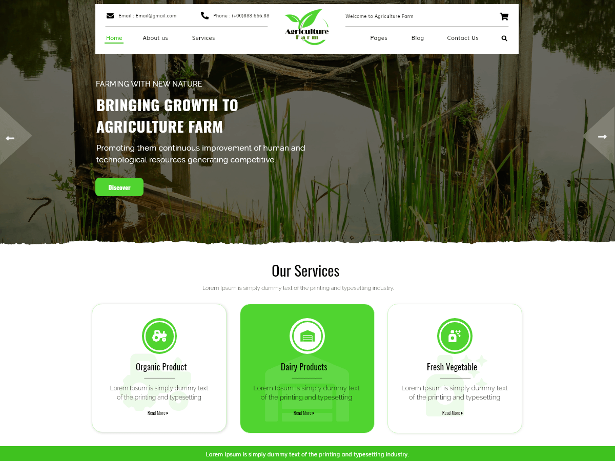 Agriculture Farm WordPress 主题