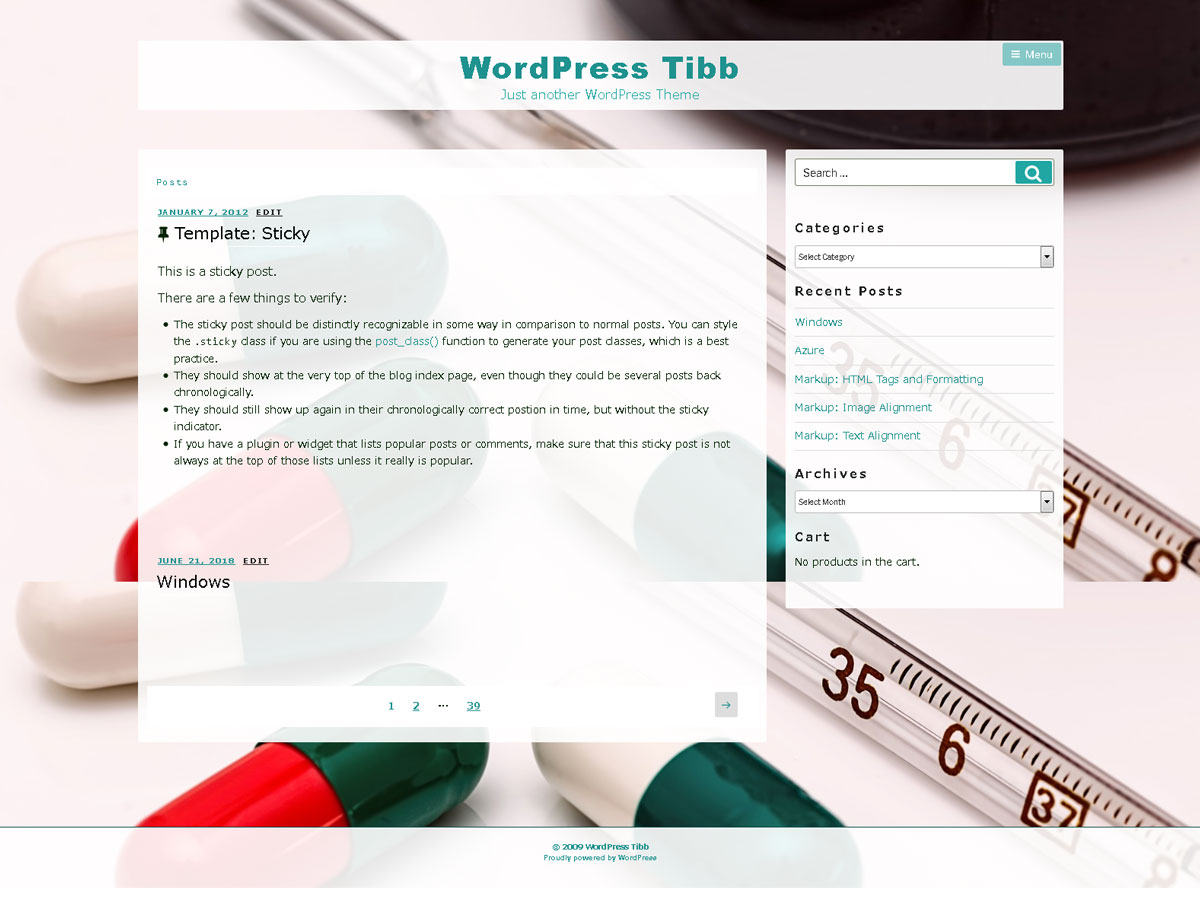 Tibb WordPress 主题