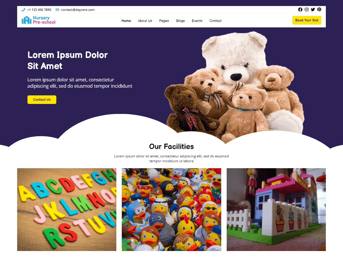 Preschool Nursery WordPress 主题