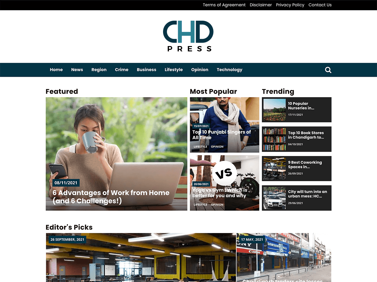 CHD Press WordPress 主题