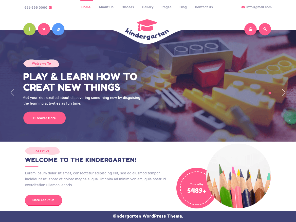 VW Kindergarten WordPress 主题