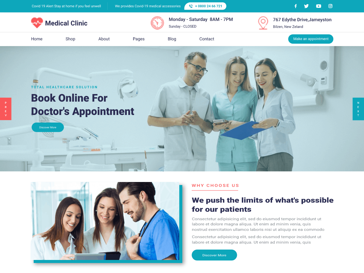 Medical Clinic Lite WordPress 主题