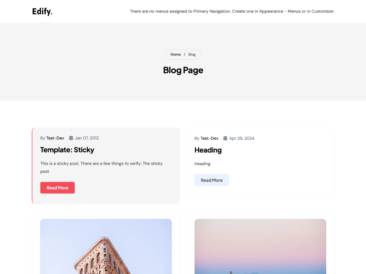 Edify WordPress 主题