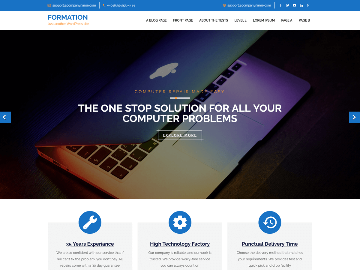 Formation Lite WordPress 主题