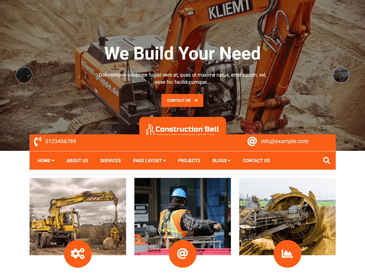 Construction Bell WordPress 主题