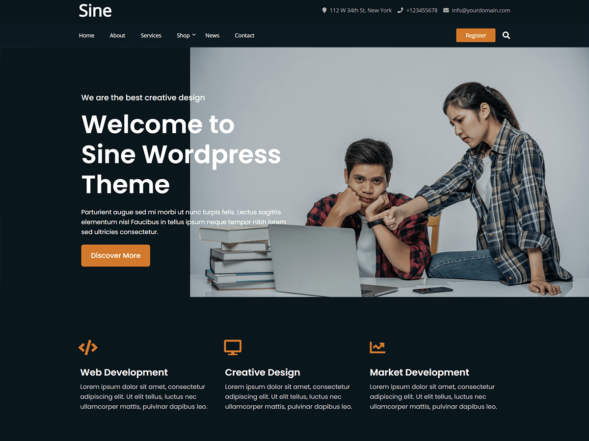 Sine WordPress 主题