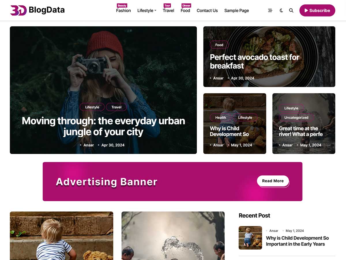 BlogData WordPress 主题
