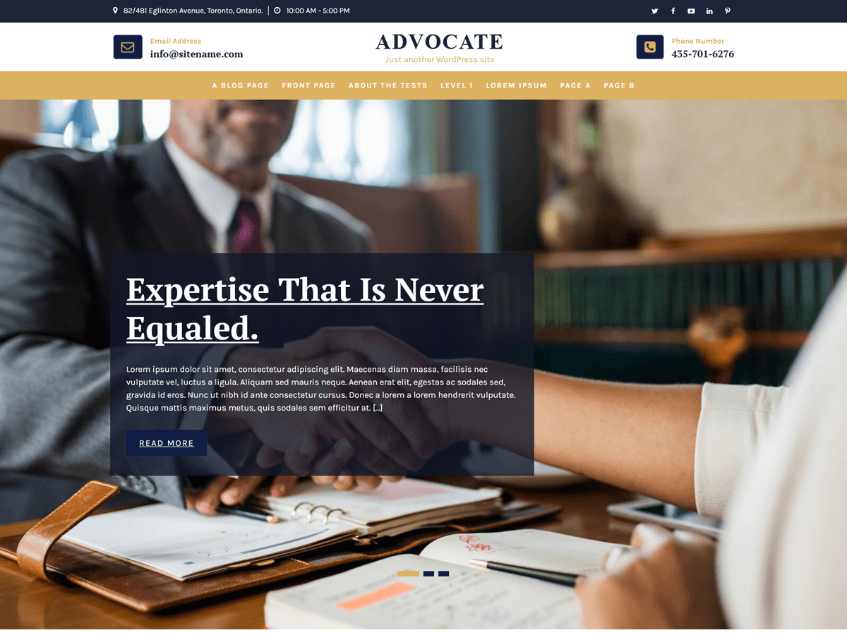 Advocate Lite WordPress 主题