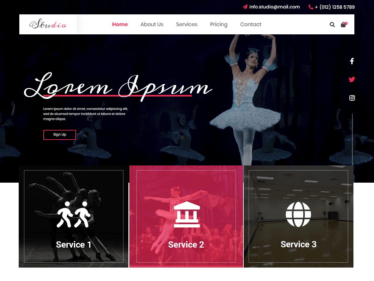 Steps Dance Academy WordPress 主题