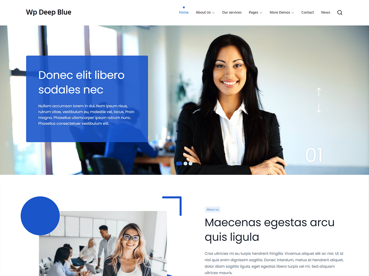 WP Deep Blue WordPress 主题