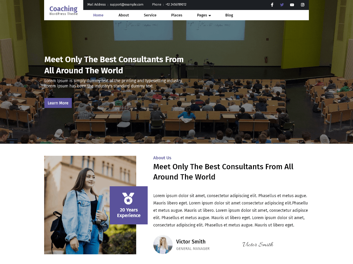 Tuition Coaching Center WordPress 主题