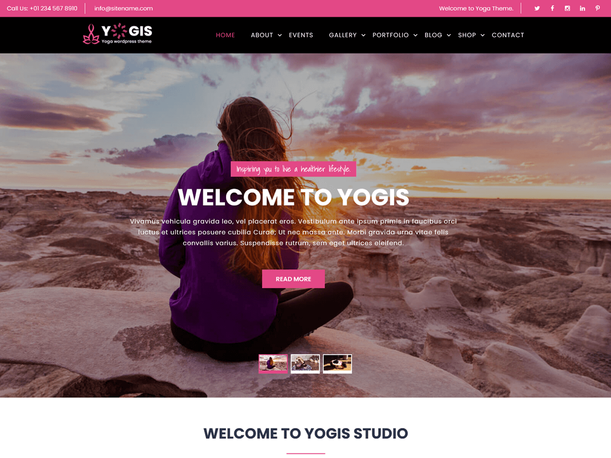 Yogis Lite WordPress 主题