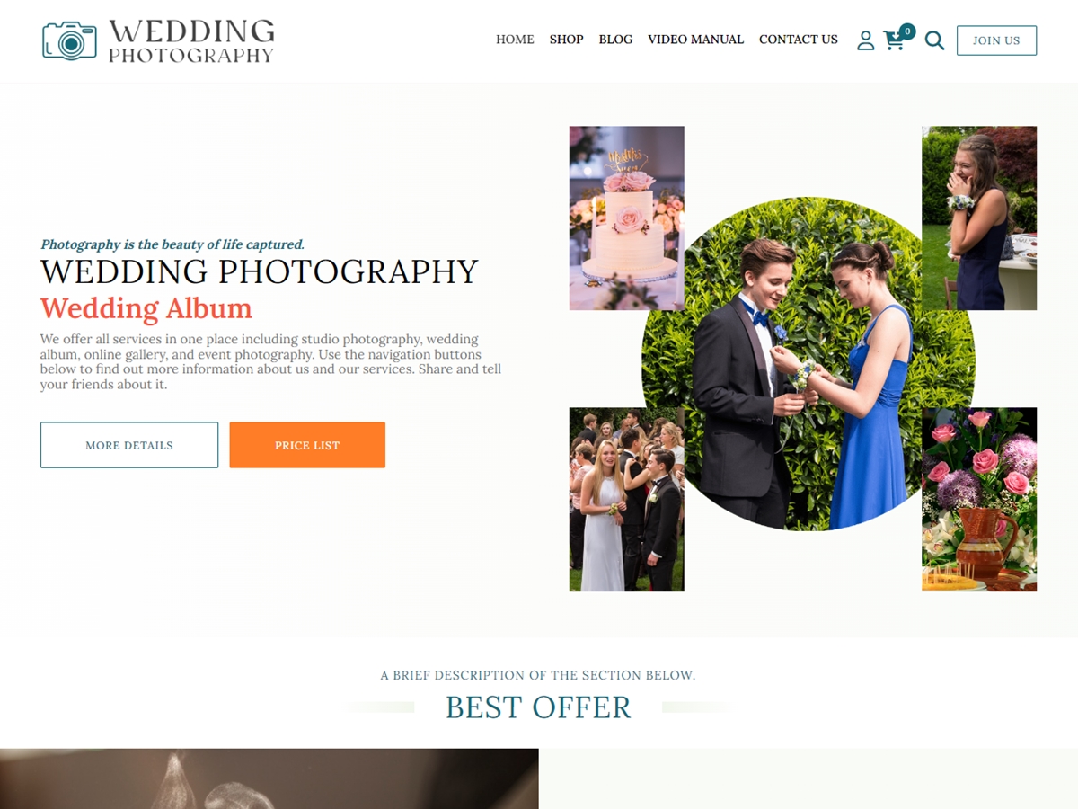 Wedding Photography WordPress 主题