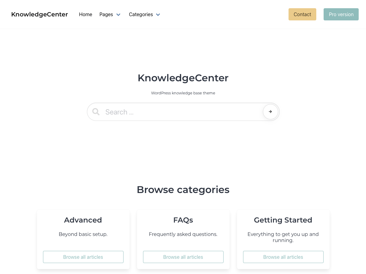 KnowledgeCenter WordPress 主题
