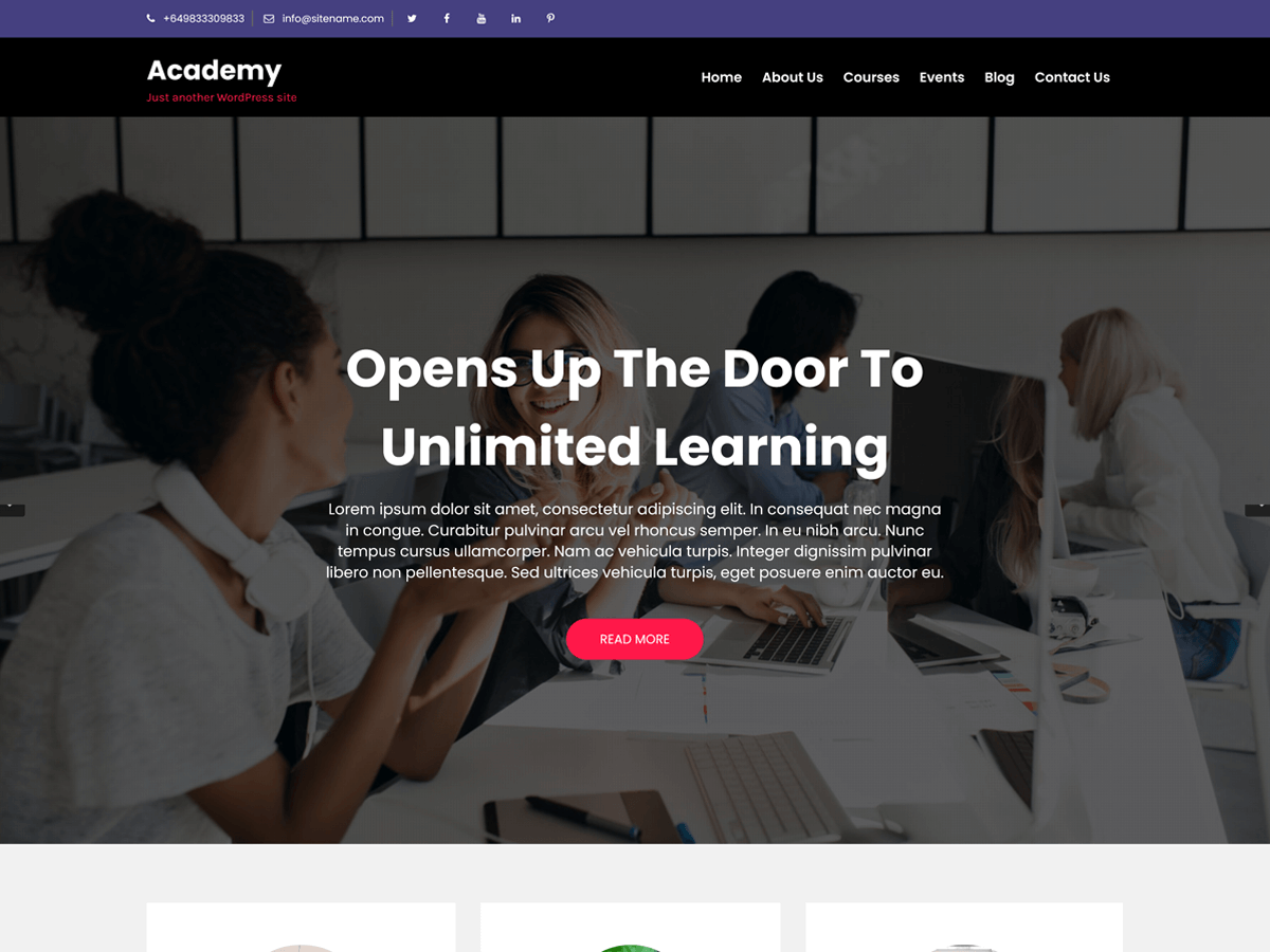 Academy Lite WordPress 主题