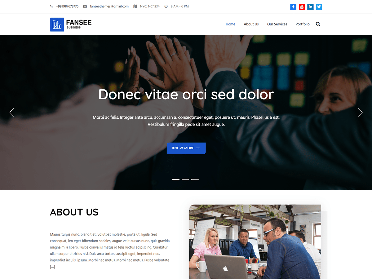 Fansee Business Lite WordPress 主题