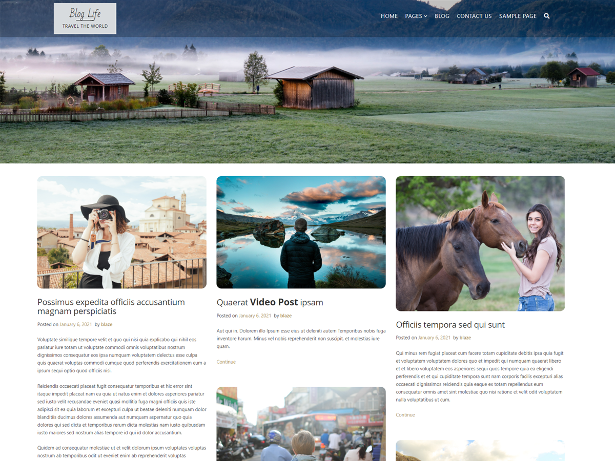 Blog Life WordPress 主题