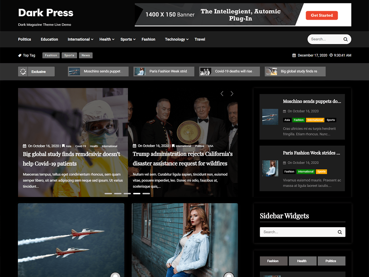 Dark Press WordPress 主题