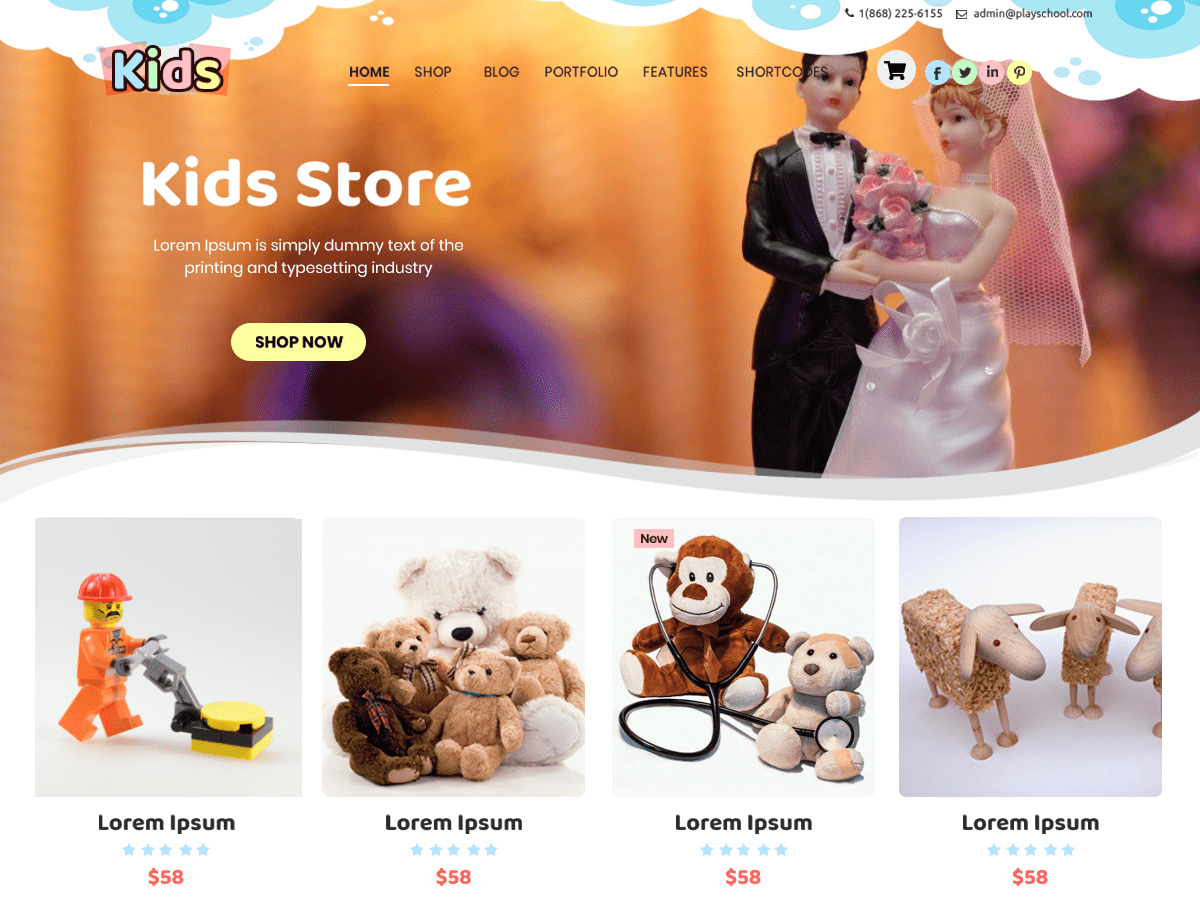 Kids Online Store WordPress 主题