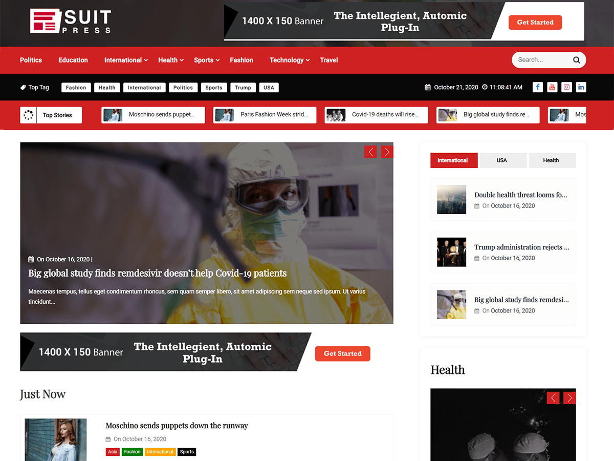 Suit Press WordPress 主题