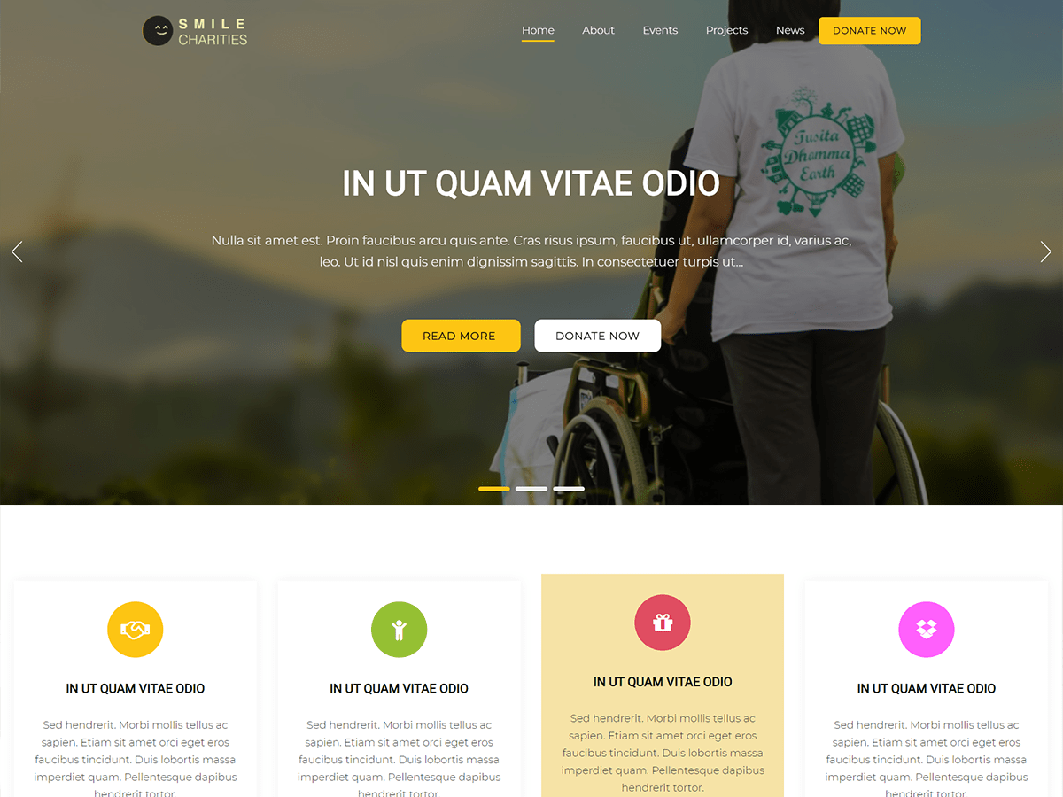 Smile Charities WordPress 主题