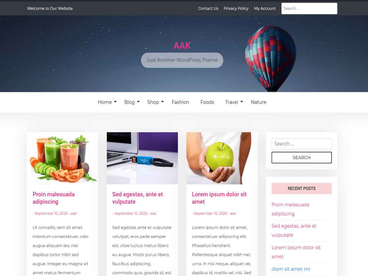 Aak WordPress 主题
