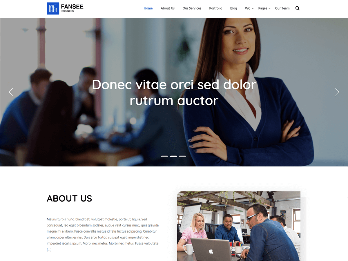 Fansee Business WordPress 主题