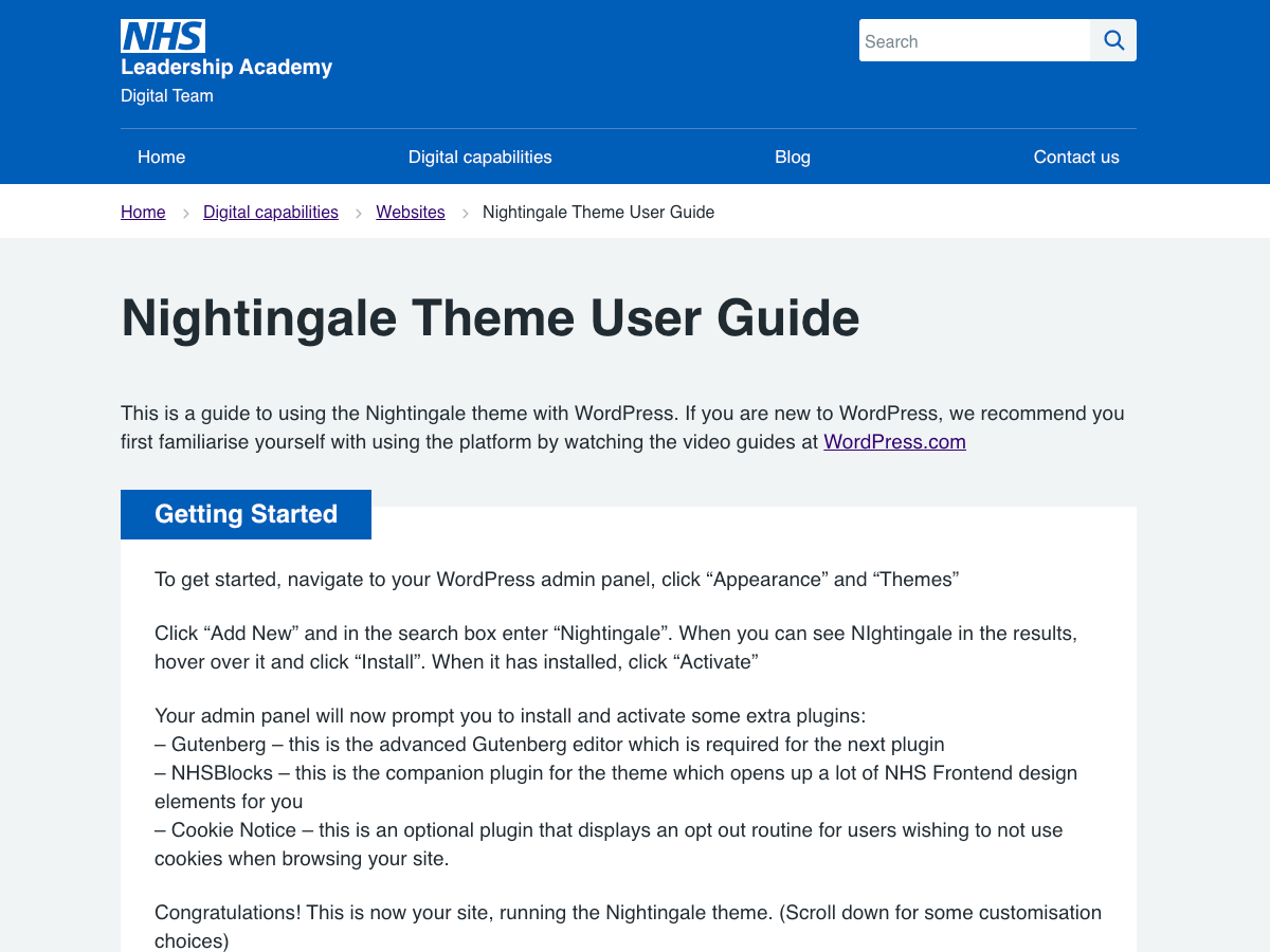 Nightingale WordPress 主题