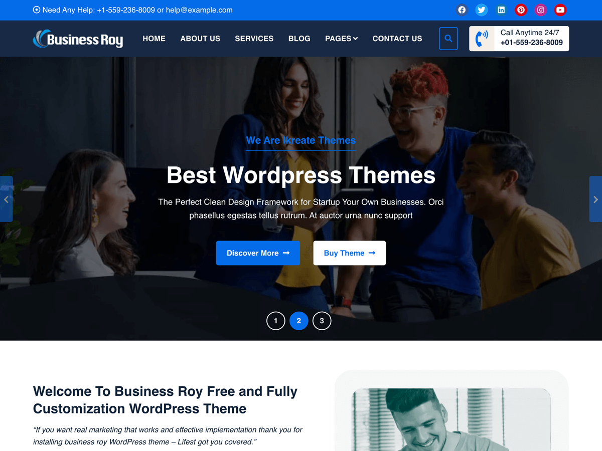 Business Roy WordPress 主题