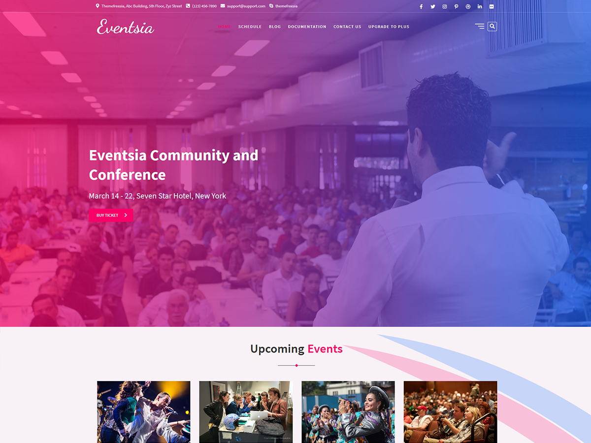 Eventsia WordPress 主题