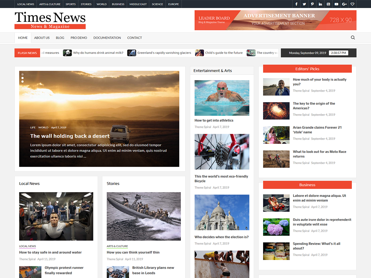 TimesNews WordPress 主题