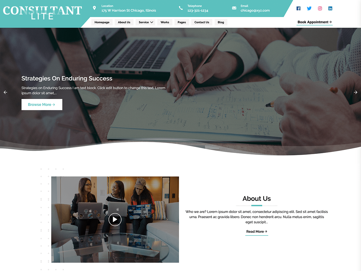 Consultant Lite WordPress 主题