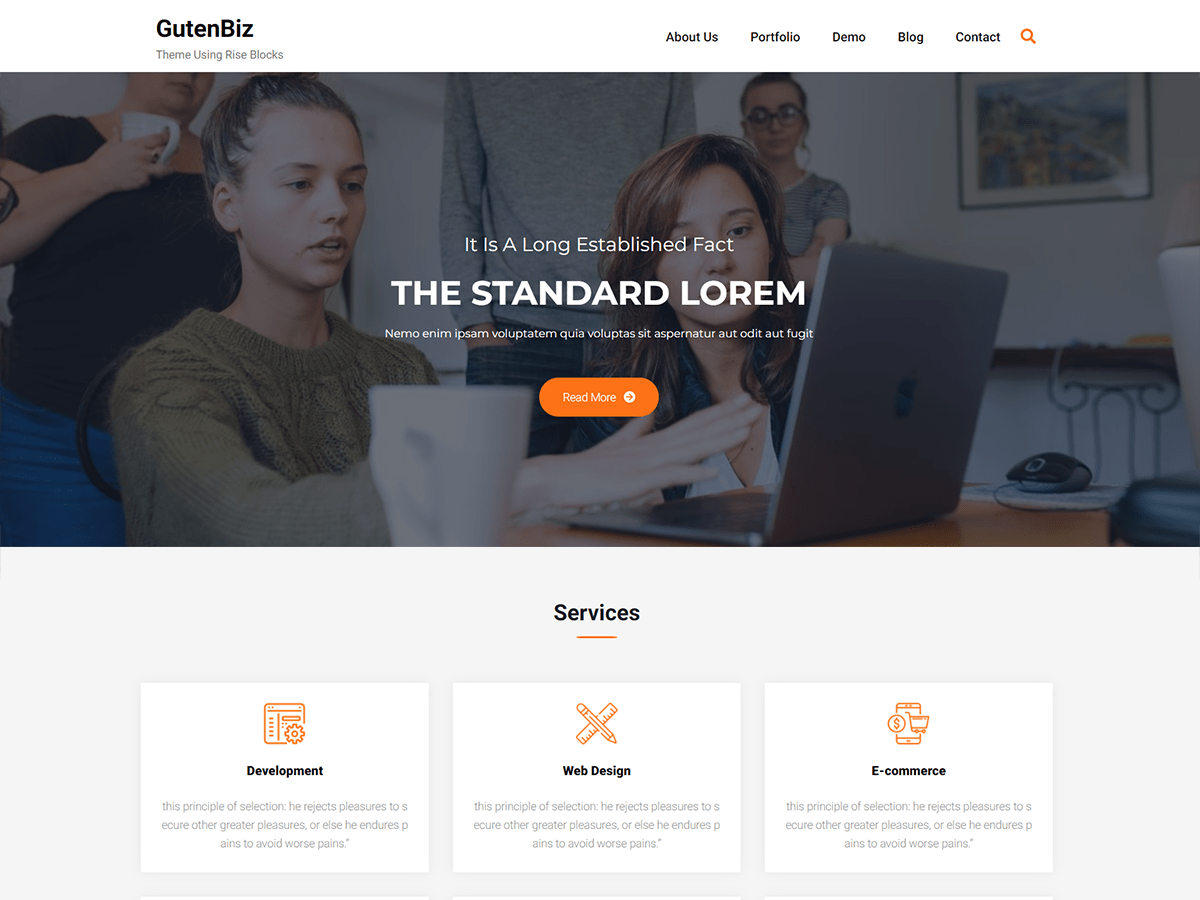 Gutenbiz WordPress 主题